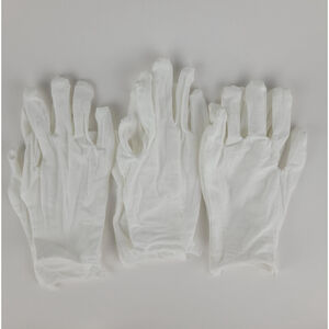 3 pairs of White Cotton Gloves Soft Thin Coin Jewelry Silver Handbag‎ Handling